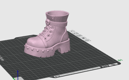 Gothic Combat Boot Makeup Brush Holder / Pen Holder 3d model