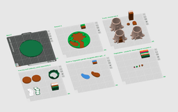 Diorama for Cute Flexi Animals, Snail Edition 3d model