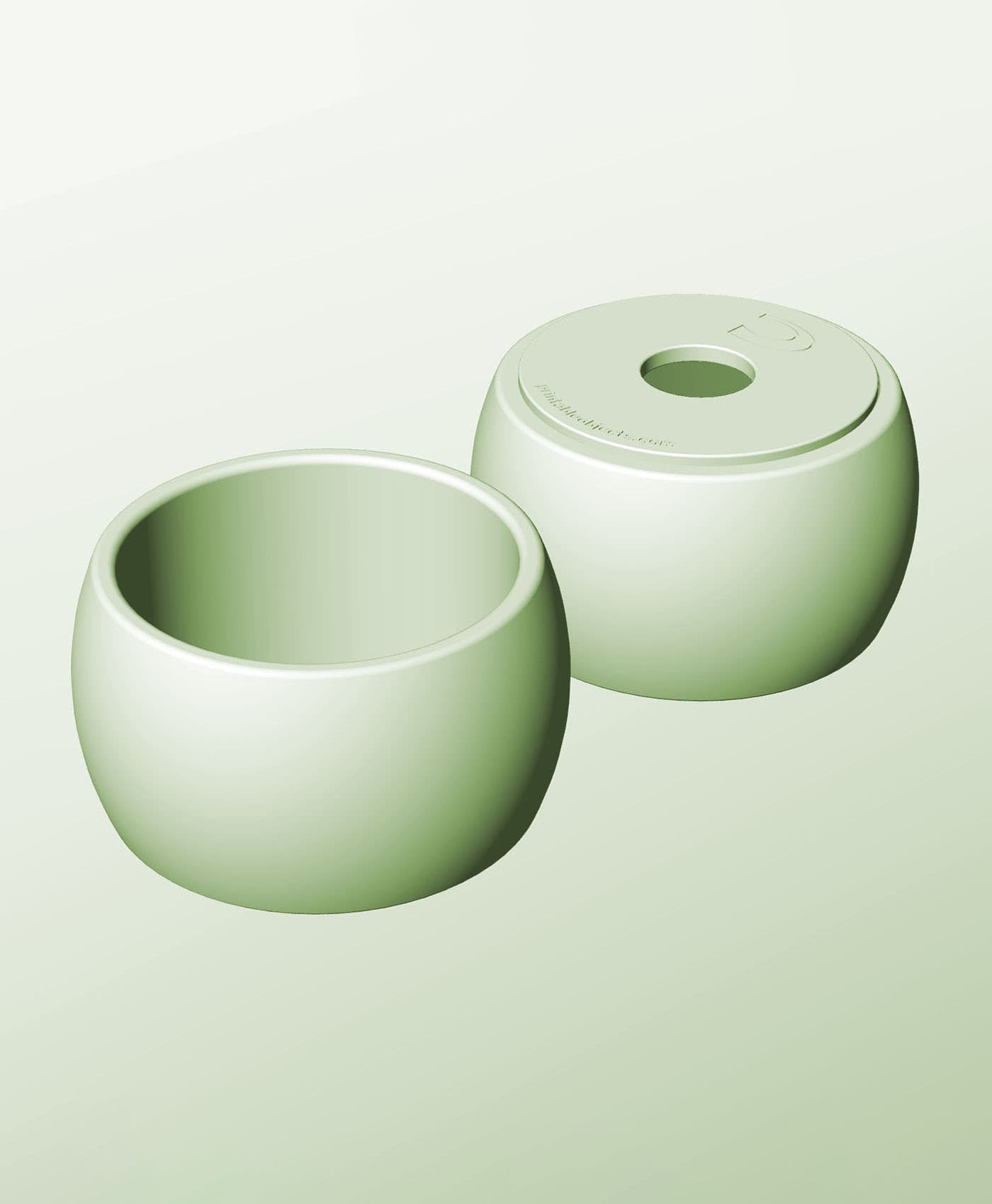 CR128-90-P Stacking pierced component box bin for makers 3d model