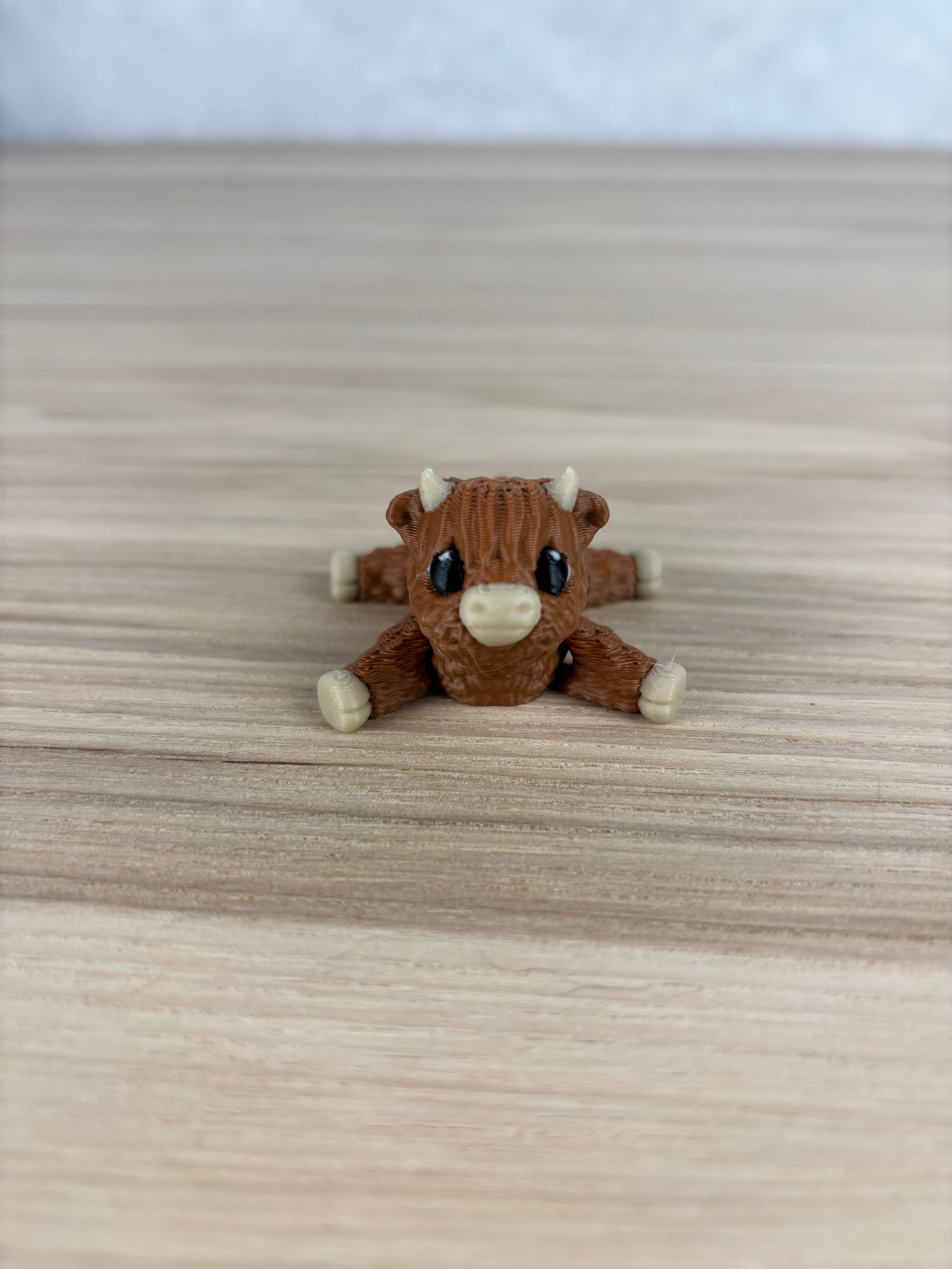 Highland Cow Fidget 3d model
