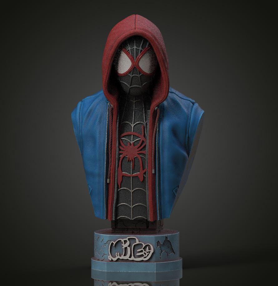 Miles Morales Spiderman (Pre-Supported) 3d model