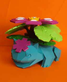 Mega Venusaur Low Poly Pokemon 3d model