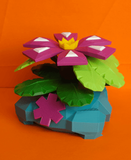 Mega Venusaur Low Poly Pokemon 3d model