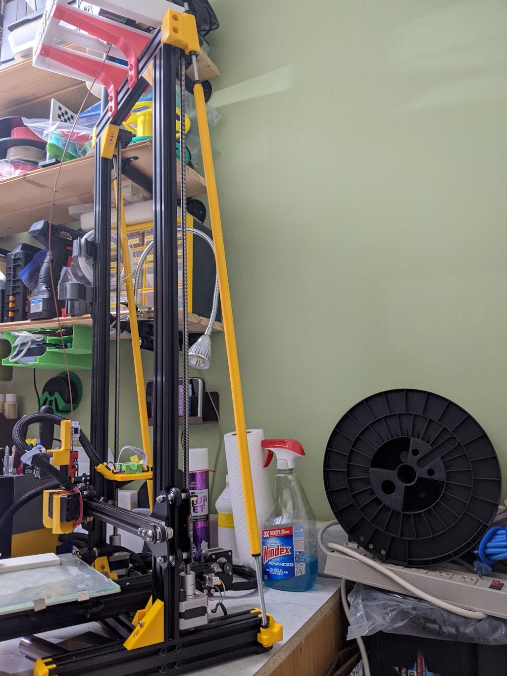 DIY Frame stiffener for custom Ender 3 3d model