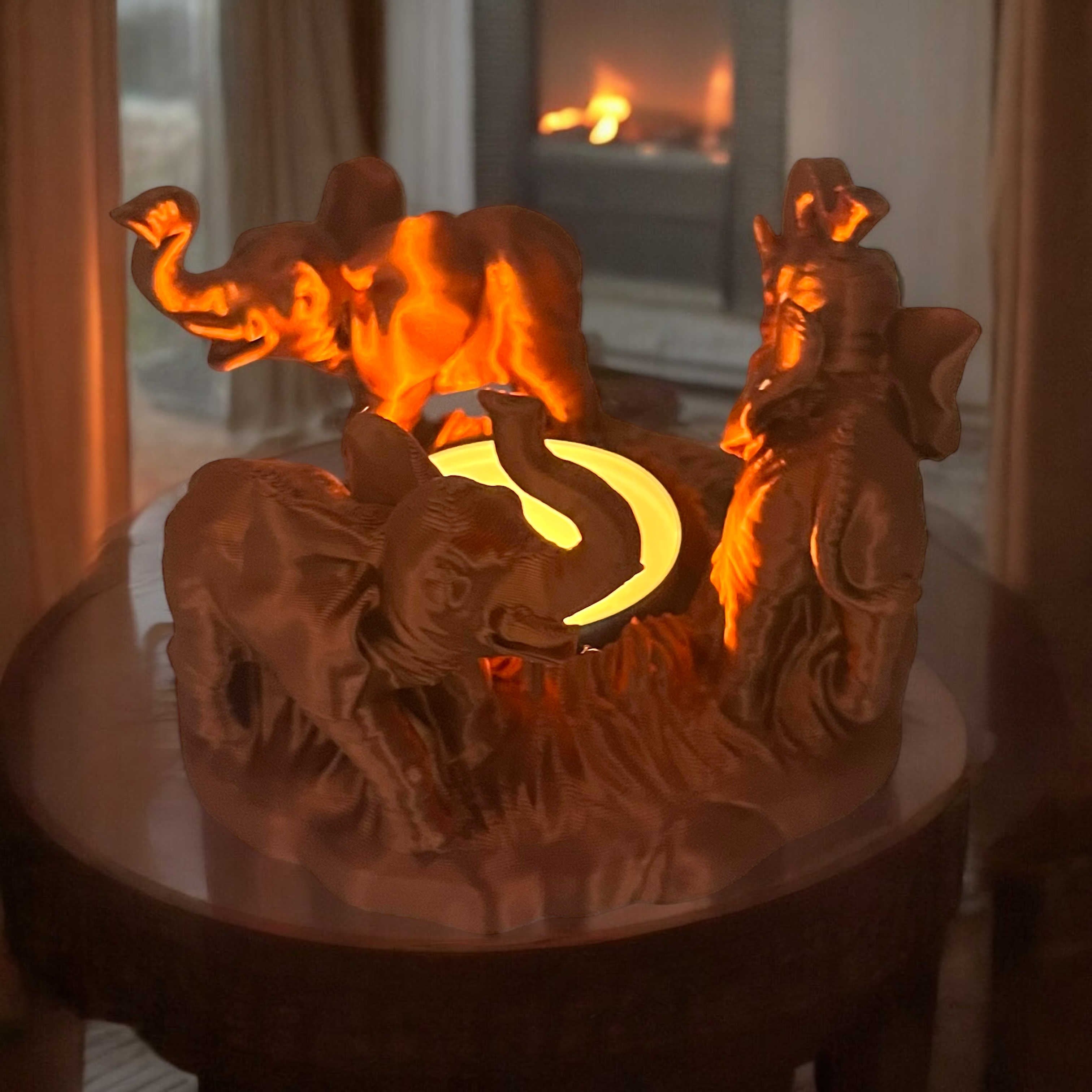 Elephant candle holder 3d model