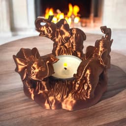 Elephant candle holder 3d model
