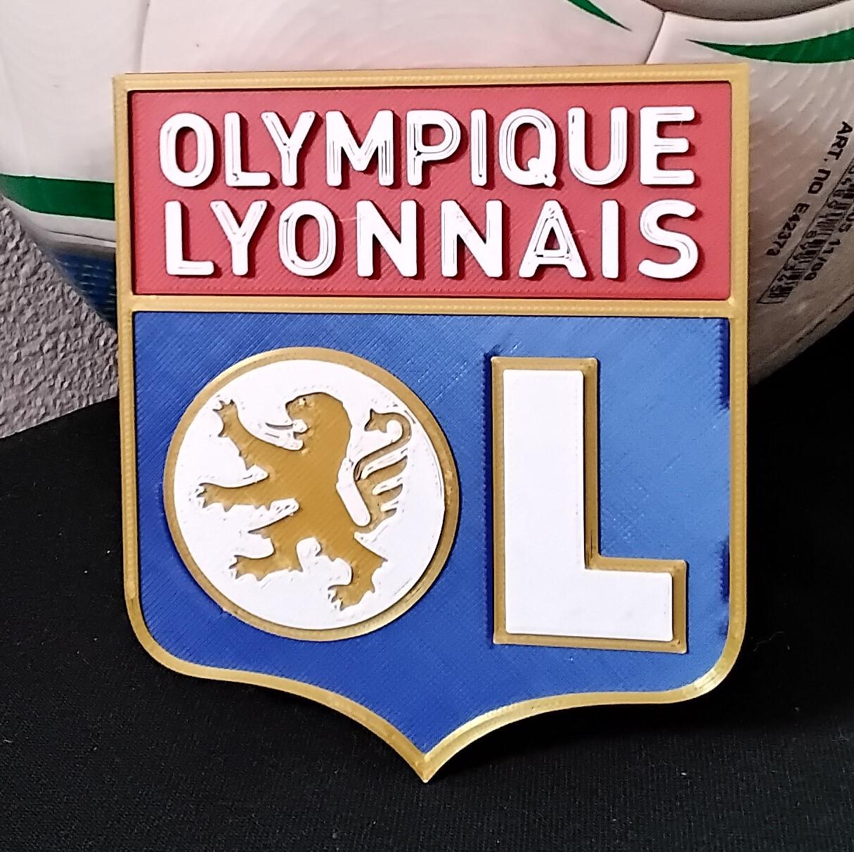 Olympique Lyonnais (Lyon) coaster or plaque 3d model