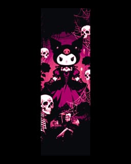 Fan art bookmarks celebrating the dark fun character from Hello Kitty - Kuromi 3d model