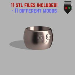 Chill Buddy 2oz Glass Jar (11 Moods) 3d model