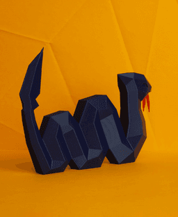 Seviper Low Poly Pokemon 3d model