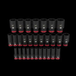 Milwaukee Mechanics Packout Tray - Metric 29x Deep Socket Holder β Milwaukee Packout Compatible 3d model