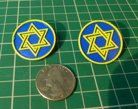 StarOfDavidBadgeUkraine.stl 3d model
