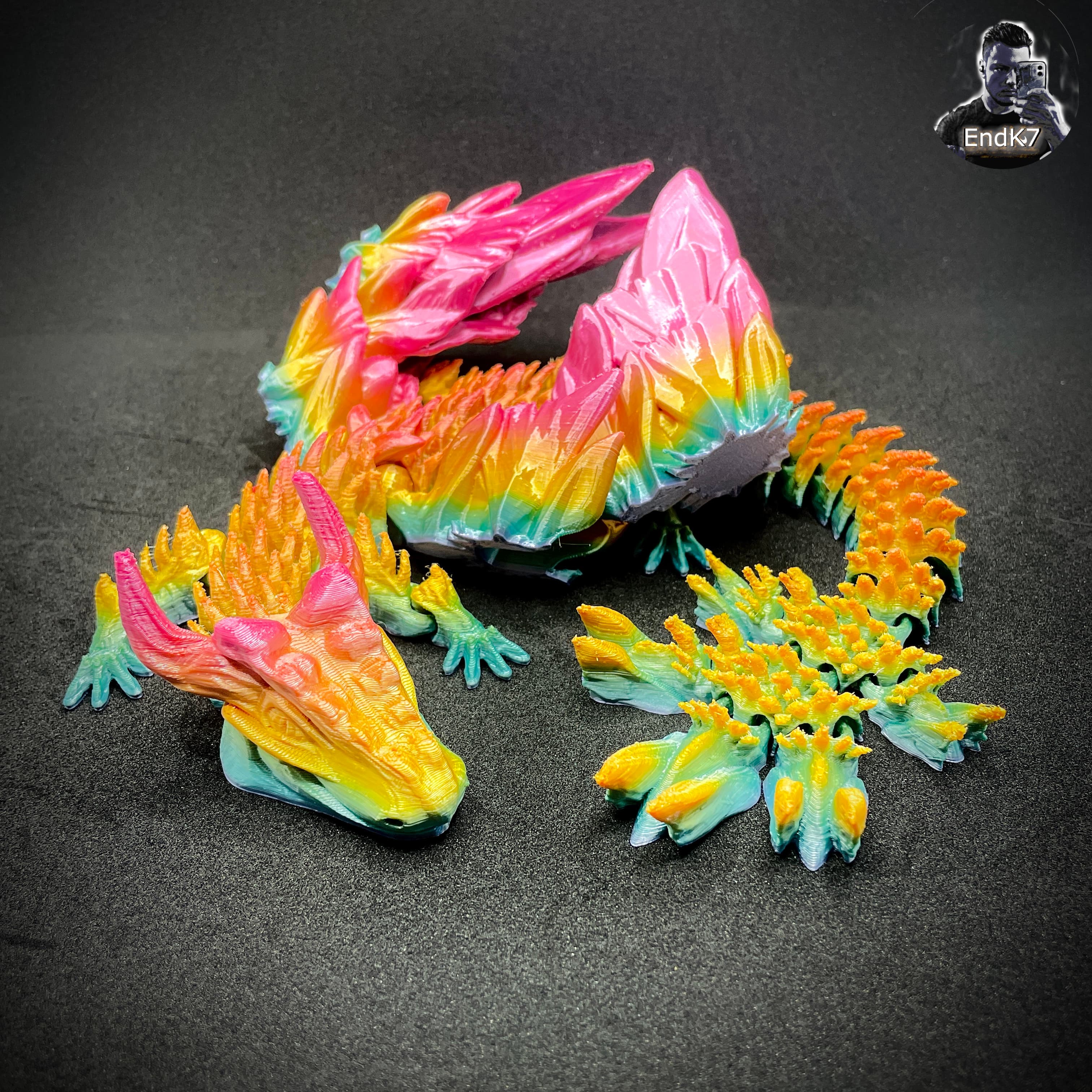 Big Glorious Dragon - Winged - Articulated - Flexi - Print in Place - No Supports - Fantasy 3d model