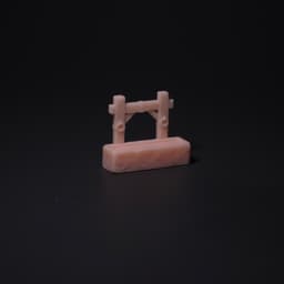 Grimdark Town Square Scatter Terrain | 28mm/32mm Heroic 3d model