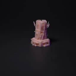 Grimdark Town Square Scatter Terrain | 28mm/32mm Heroic 3d model