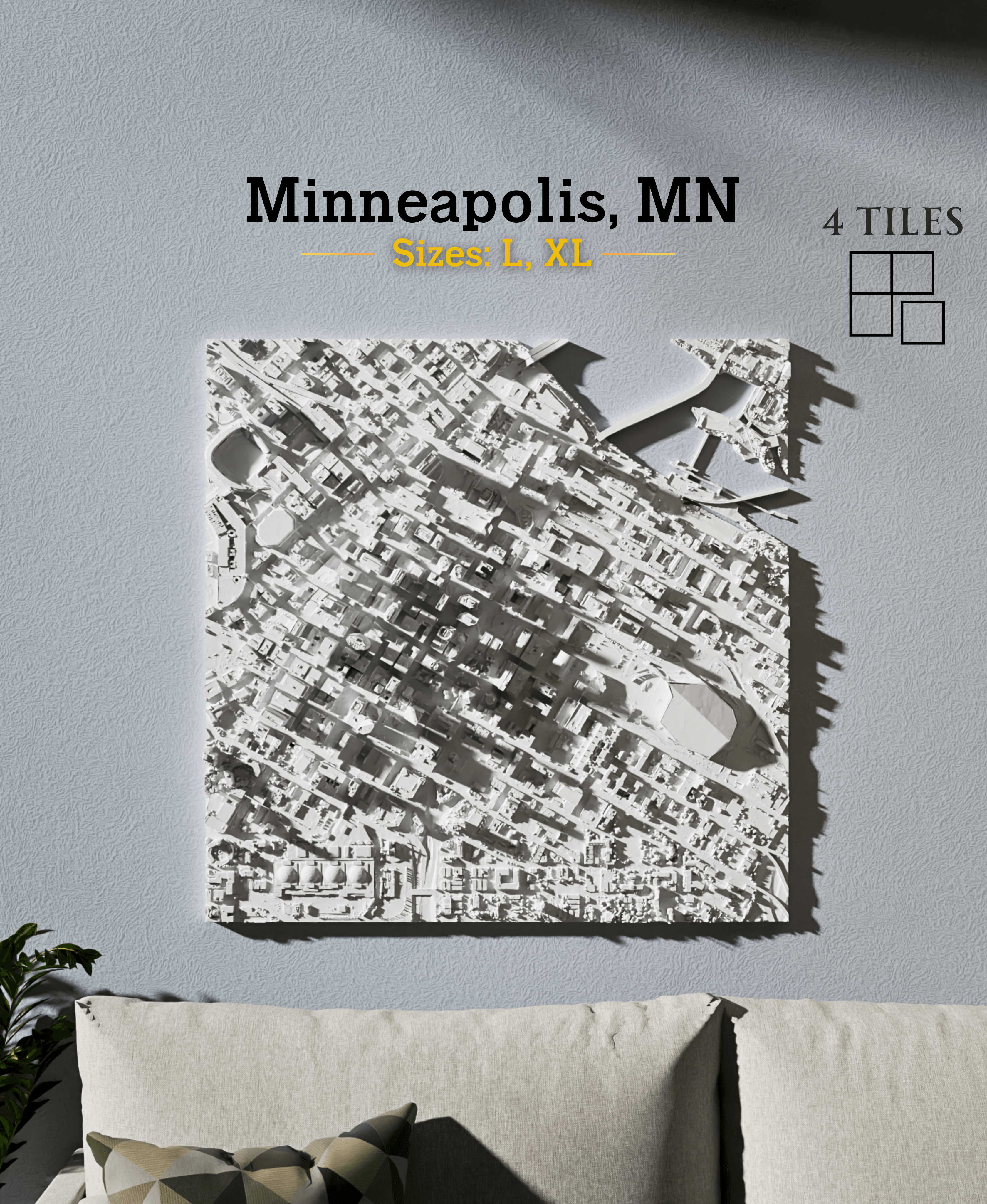 Minneapolis, MN - L & XL 3d model