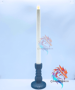 Modern led candle holder 2 set of 2 / no supports / 3mf included 3d model