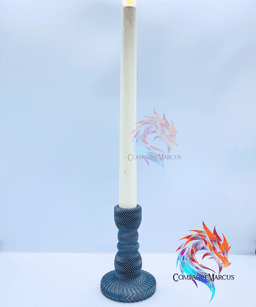 Modern led candle holder 2 set of 2 / no supports / 3mf included 3d model