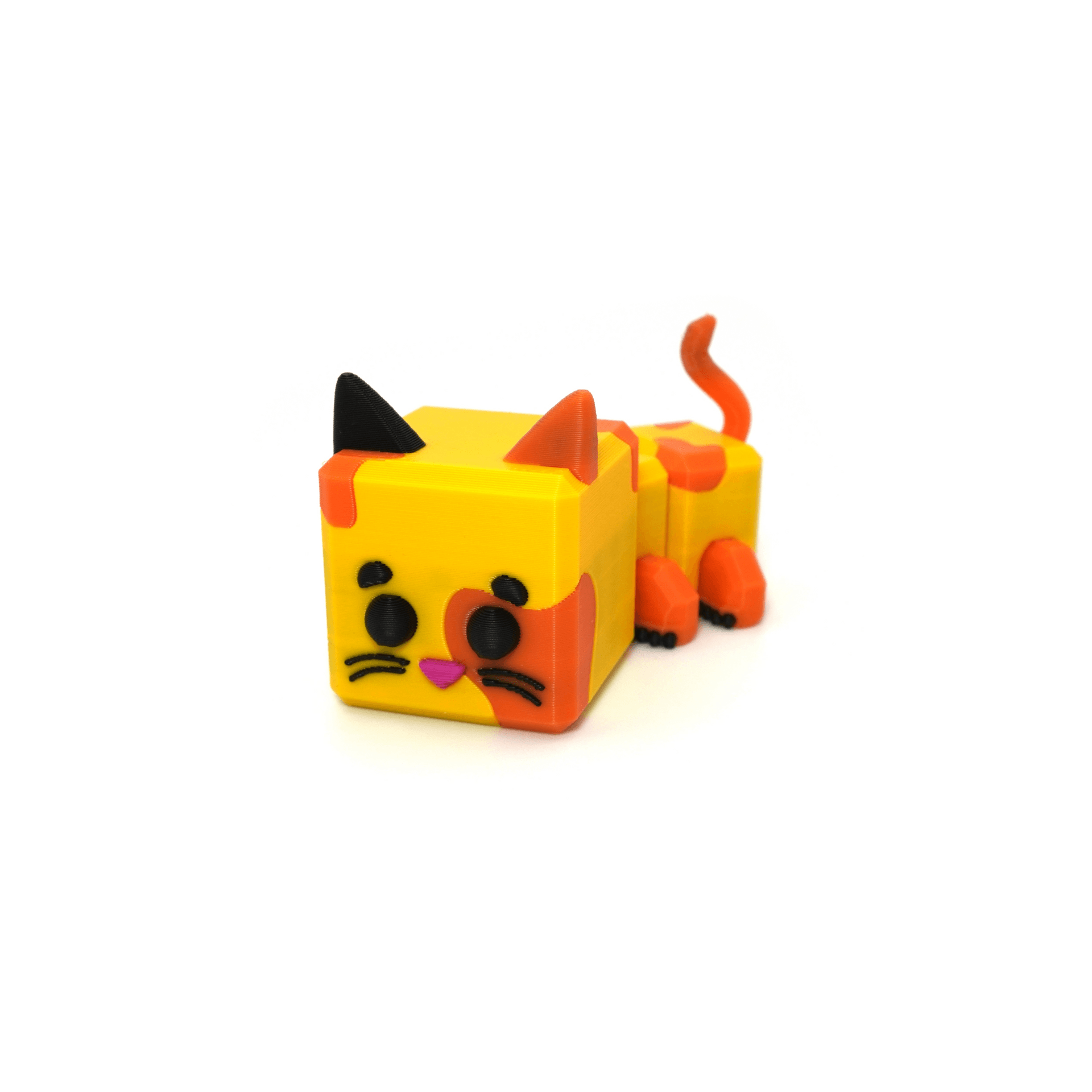 Cute, Flexi Cat (Articulated) 3d model