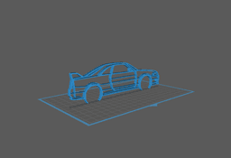 Nissan - R33 GTR Wall Art 3d model