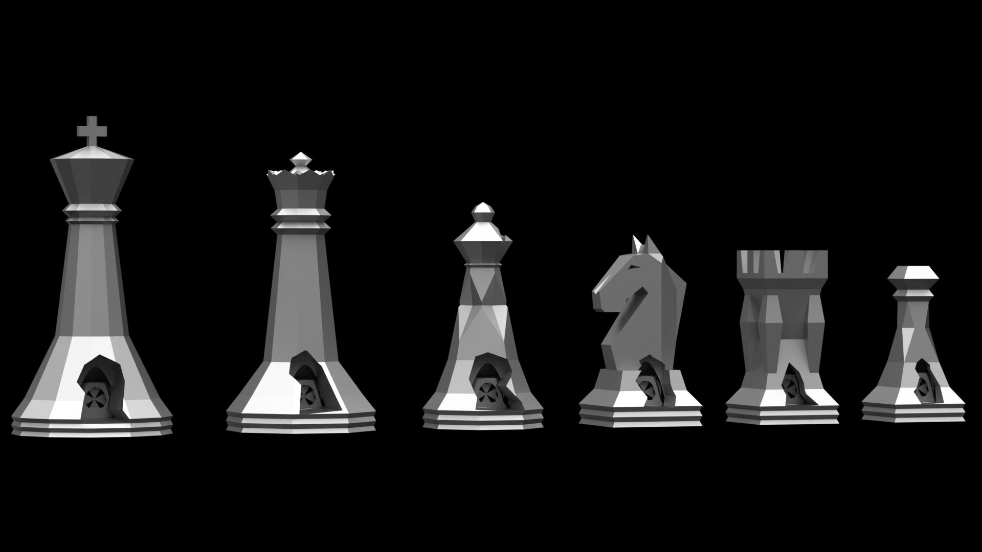 Chess Set 02 v02.STL 3d model