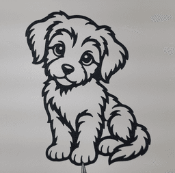 Cute Puppy Wall Art Dog Lover Decor.stl 3d model