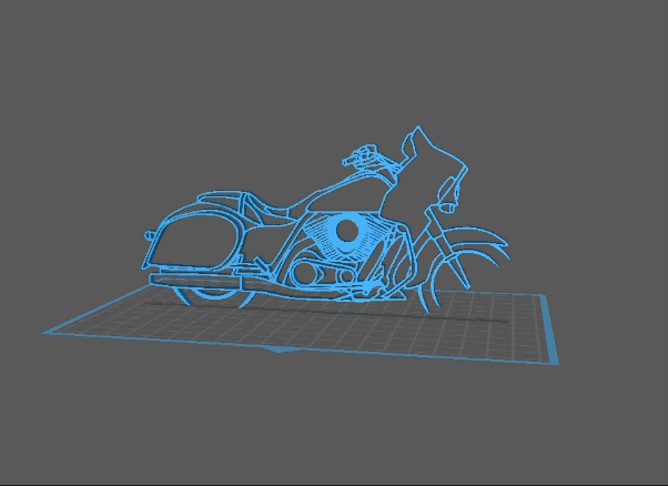 Kawasaki - Vulcan VN1700 Wall Art 3d model