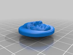 Ataturk Relief Button 3d model