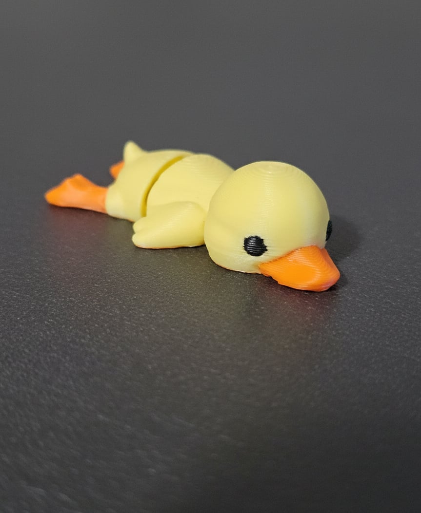 Flexi Duck and fridge magnet 3d model