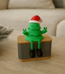 PEACE CHRISTMAS TREE / 3D PRINTABLE HOLIDAY BUDDY / ARTICULATED TOY / CHRISTMAS DECOR / HOMEDECOR 3d model