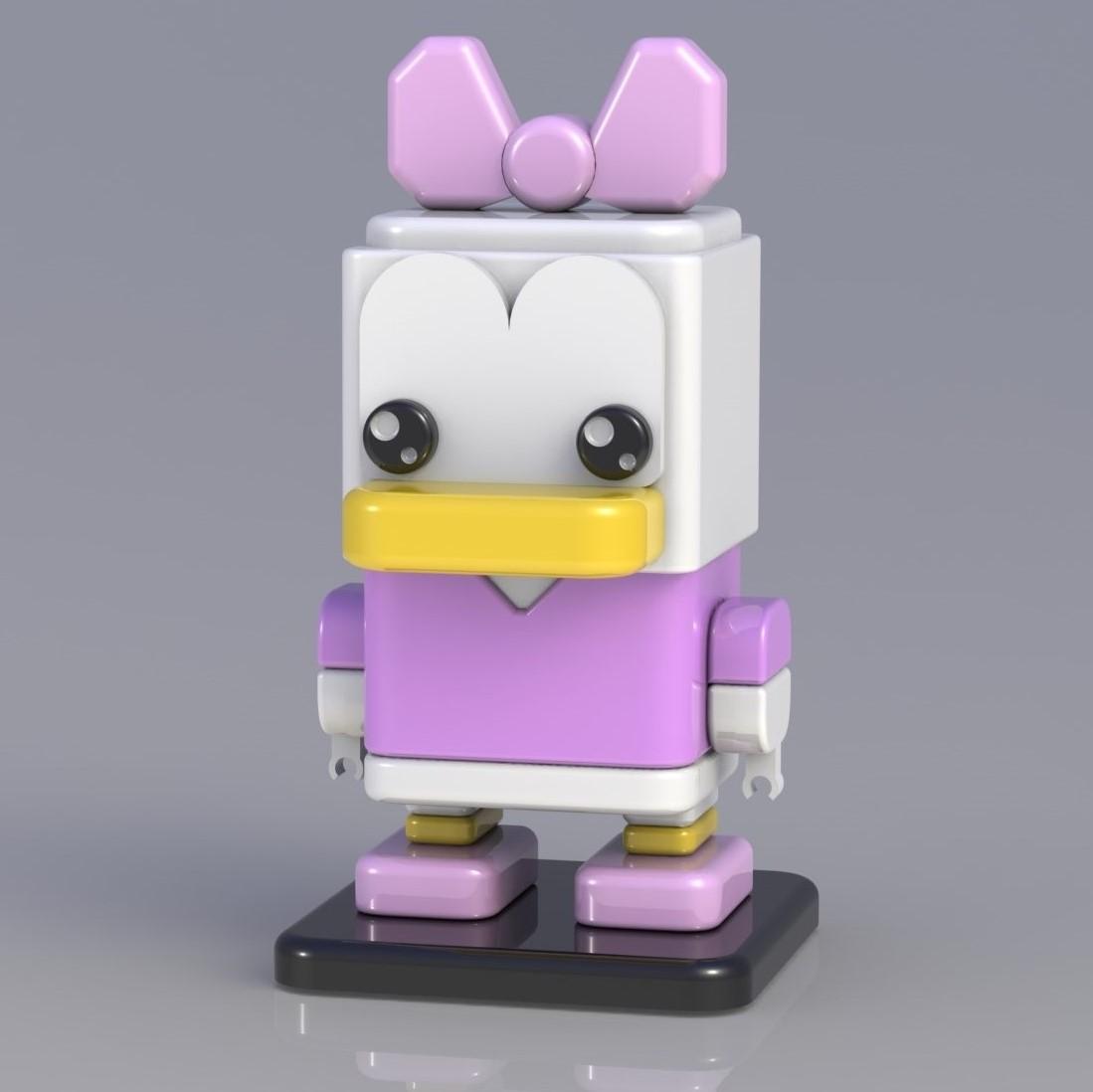 SQUARED DAISY DUCK 3d model
