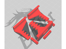 Phone holder with gears - Without supports 3d model