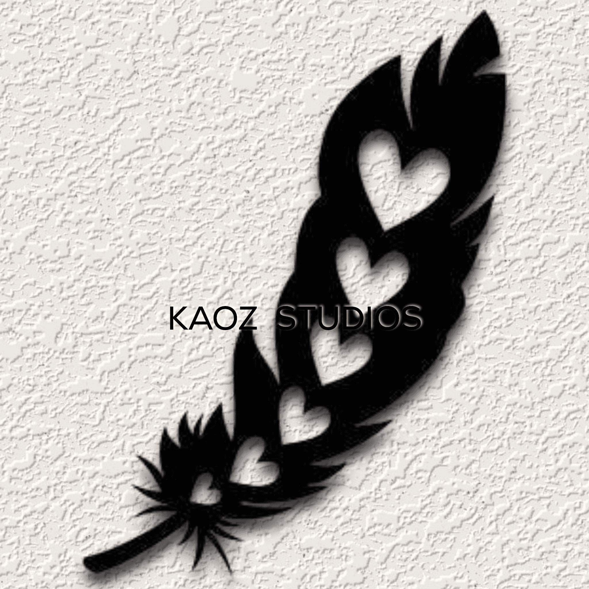 feather wall art hearts wall decor southwestern decoration 3d model