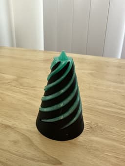 Spiral Passthrough fidget Cone - Easy to Print! 3d model
