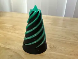 Spiral Passthrough fidget Cone - Easy to Print! 3d model