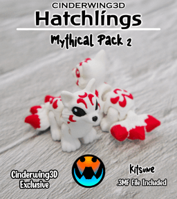 Kitsune - Hatchling 3d model