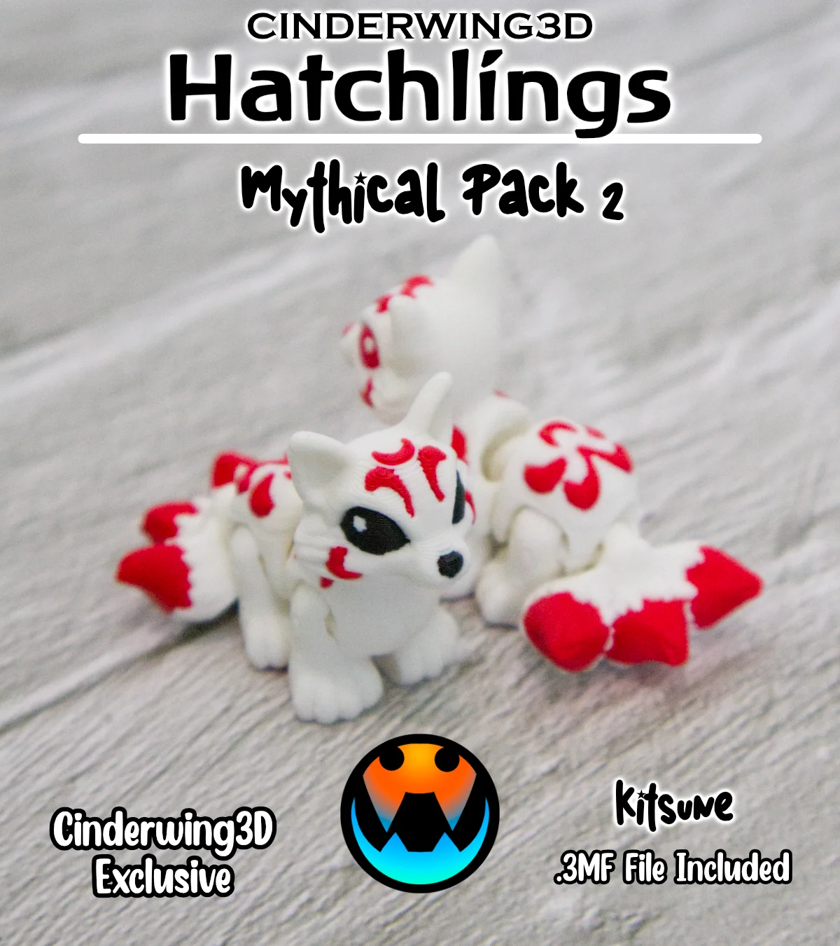 Kitsune - Hatchling 3d model