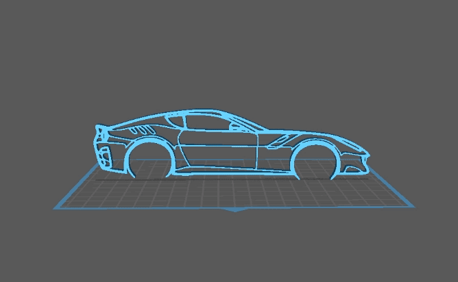 Ferrari - F12 TDF Wall Art 3d model