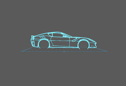Ferrari - F12 TDF Wall Art 3d model