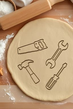 Tools Cookie Cutter, Biscuit Cutter 3d model