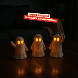 FRIENDLY GHOST TRIO (TEALIGHT COMPATIBLE) / HALLOWEENDECOR 3d model