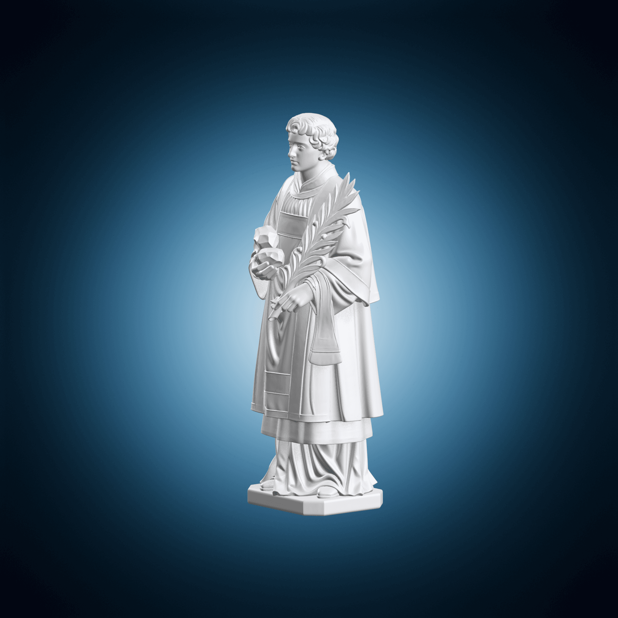 Saint Stephen Statue 3d model