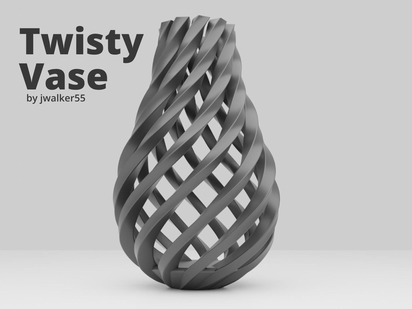 Twisty Vase 3d model