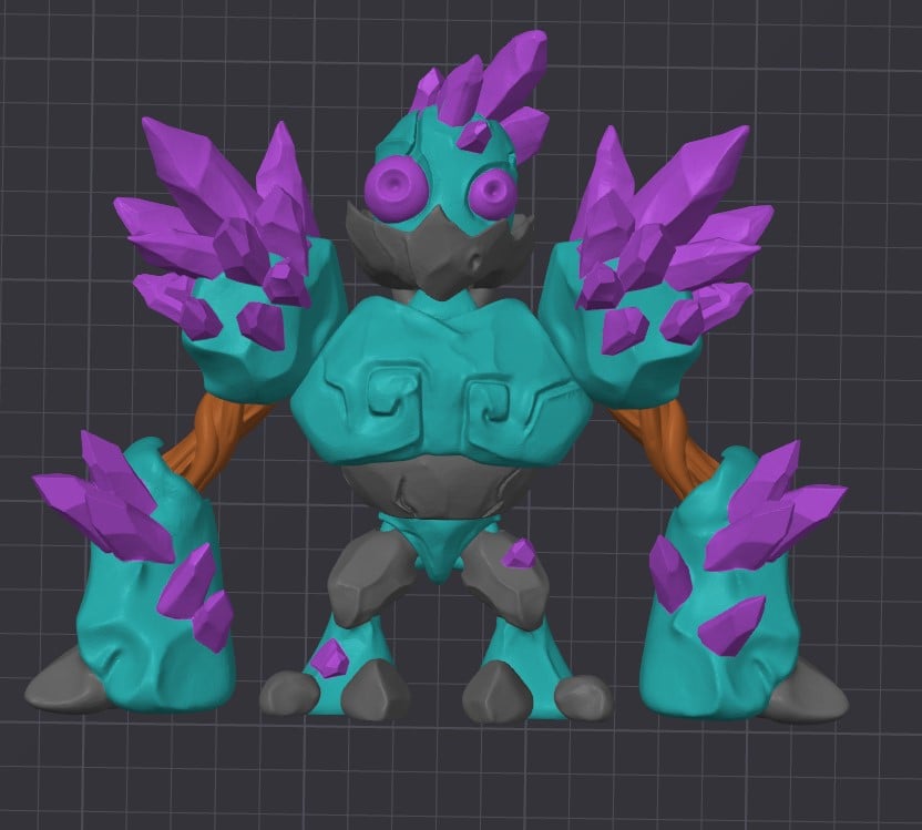 Crystal Golem 3d model