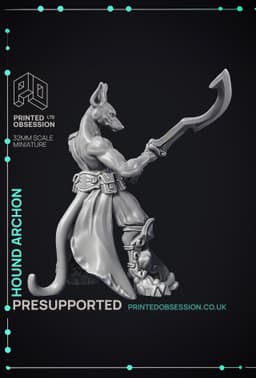 Hound Archon - Celestial - PRESUPPORTED - Heaven Hath no Fury - 32mm scale 3d model