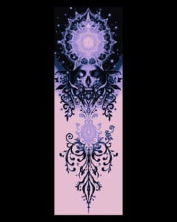 Fantasy Designs - Life and death intertwined - Set of Bookmarks 3d model