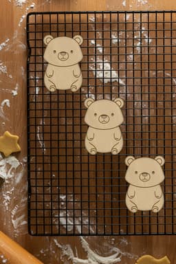 Cute Bear Cookie Cutter, Biscuit Cutter 3d model