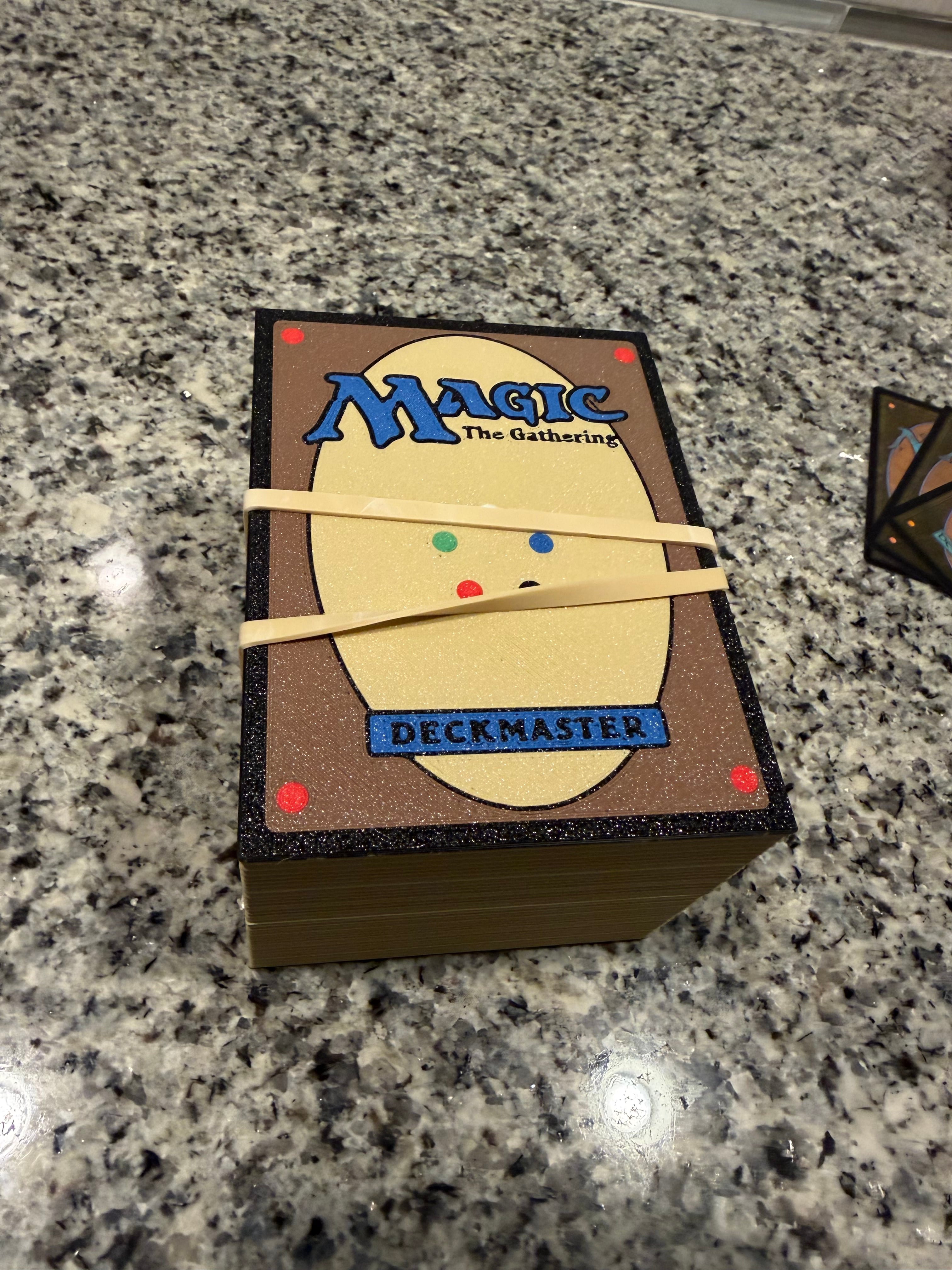 Magnetic Naked Deck Box for Commander MTG (AMS Required, Support Free) 3d model