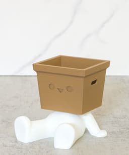 Desk Buddy Organizer – Cute Box Head Storage for Pens & Accessories 3d model