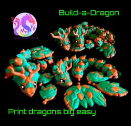Hazel and Oak Build-a-Dragon *Personal Use* 3d model